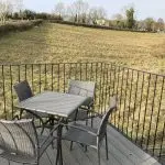 Fennel Folly balcony seating at Broccoli Bottom Holiday Self Catering accommodation in Rutland